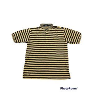 Men's Masters Collection 60s Two Ply Mercerized Golf Shirt Yellow BluSize Large